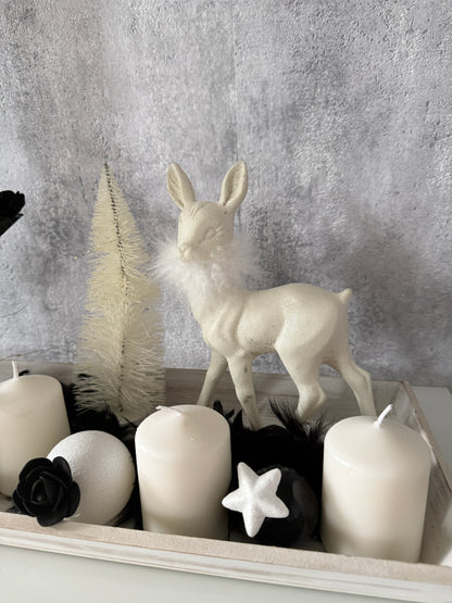 Adventskranz Rentier