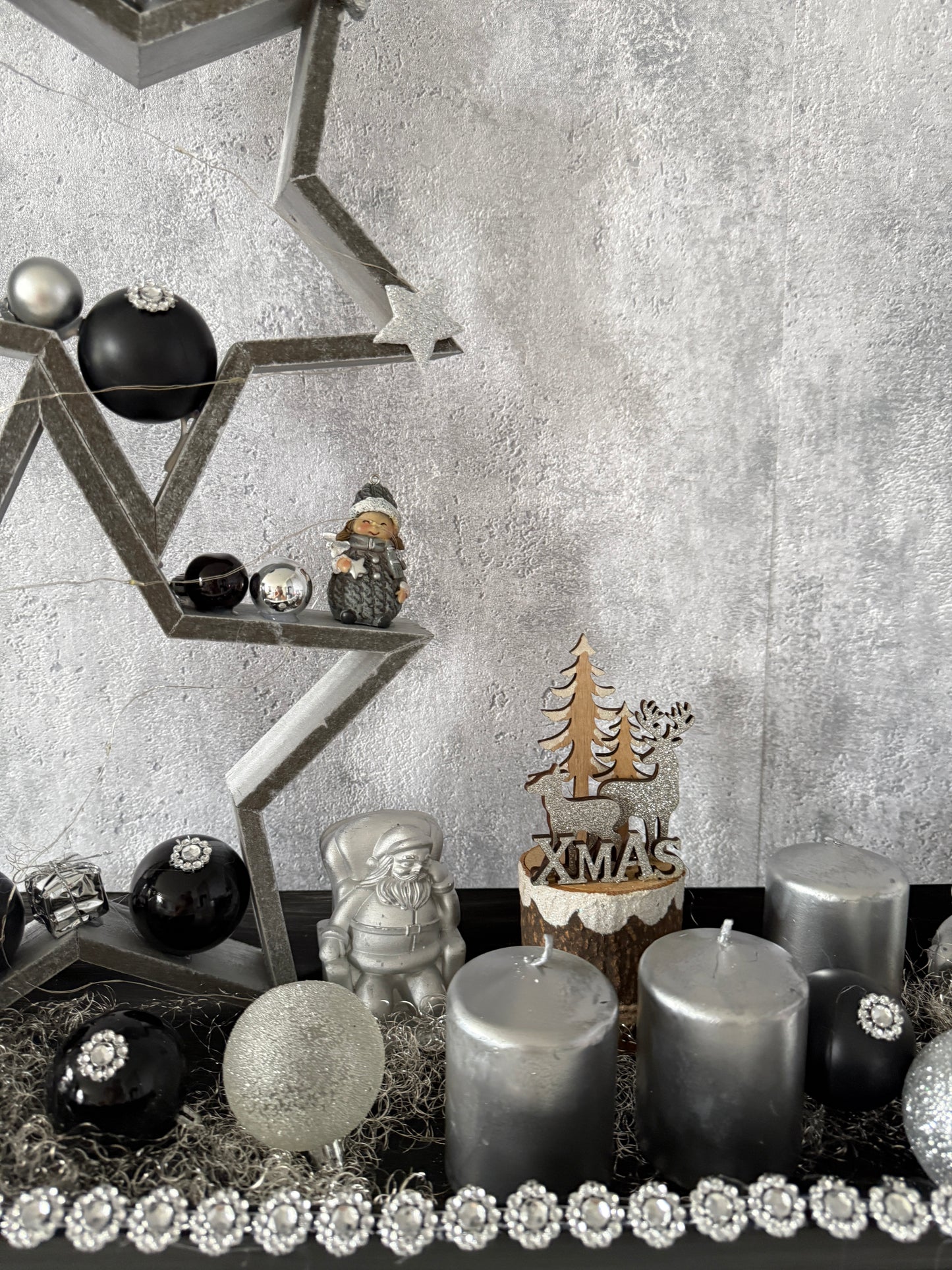 Adventskranz Glitzer