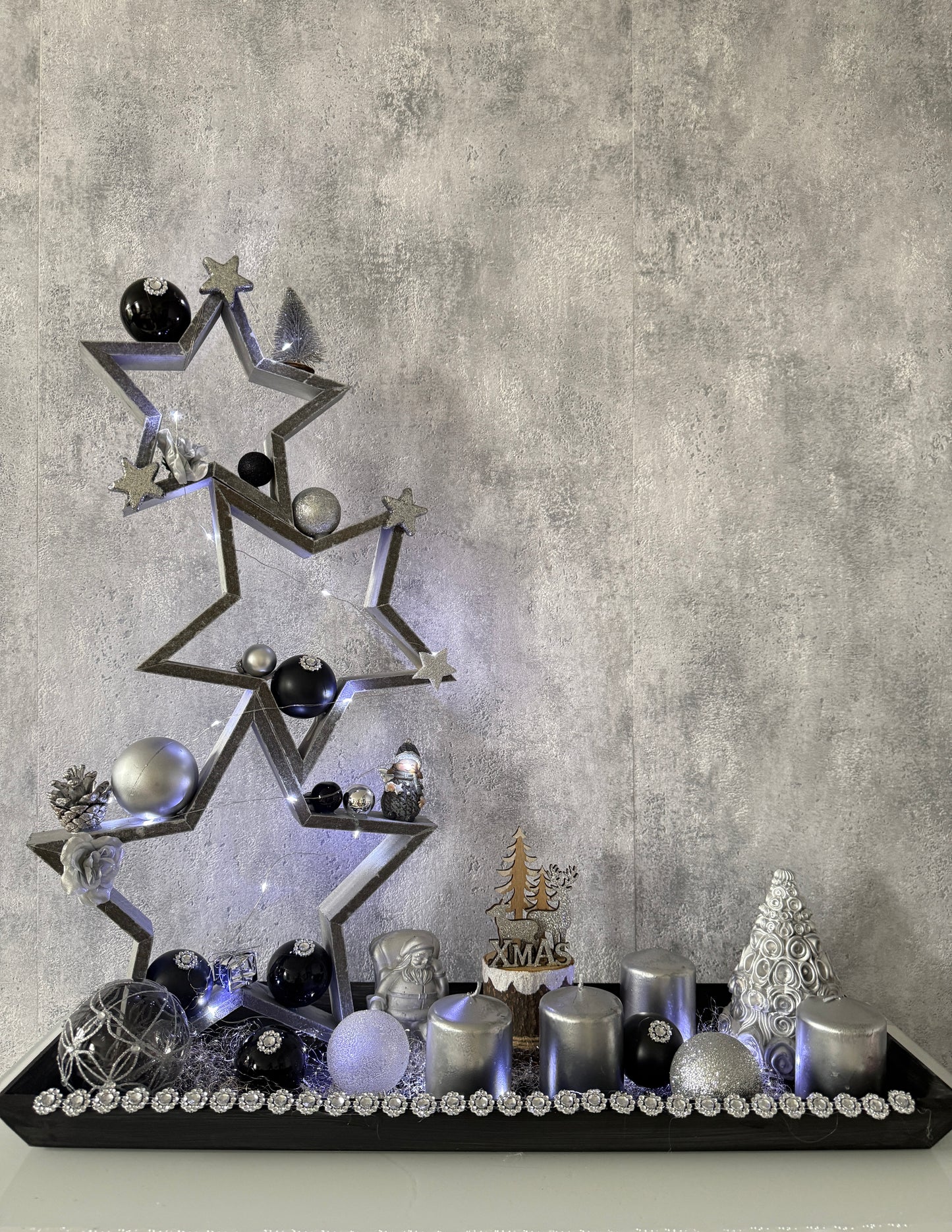 Adventskranz Glitzer