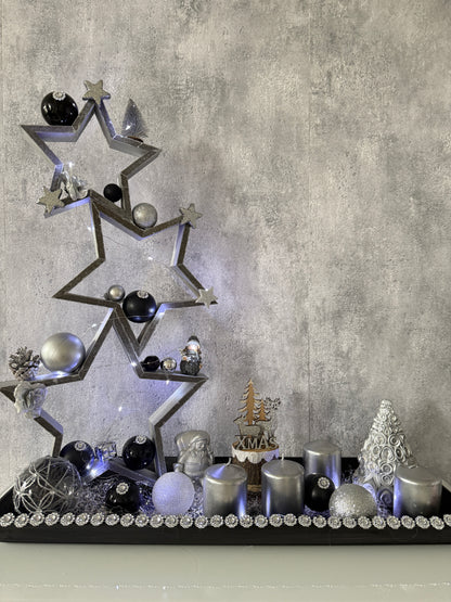 Adventskranz Glitzer