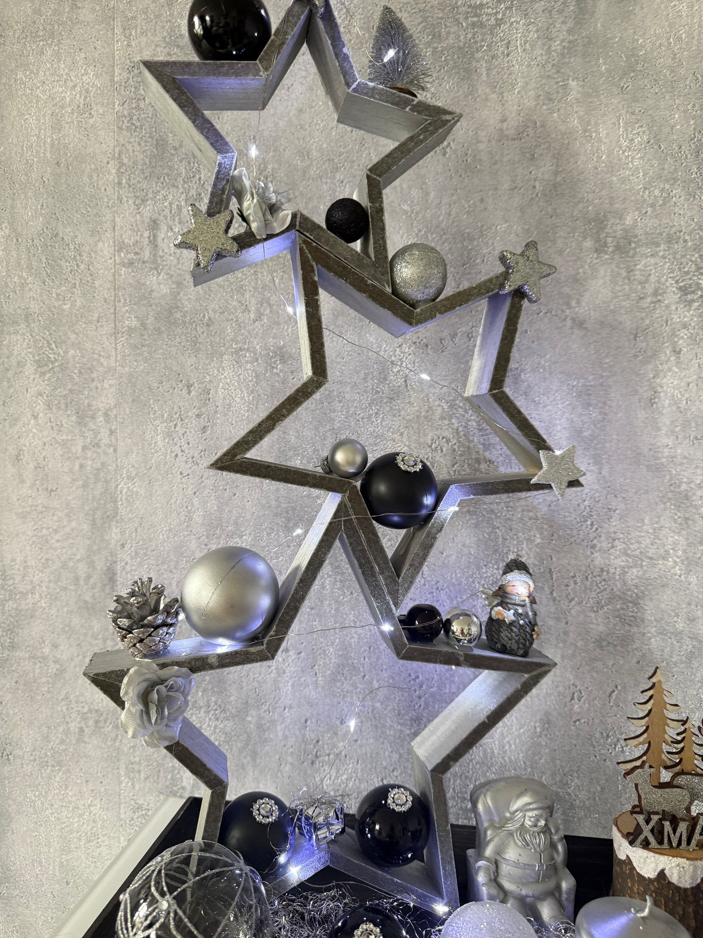 Adventskranz Glitzer