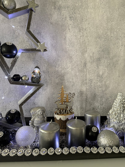 Adventskranz Glitzer