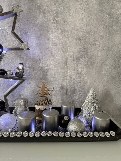 Adventskranz Glitzer