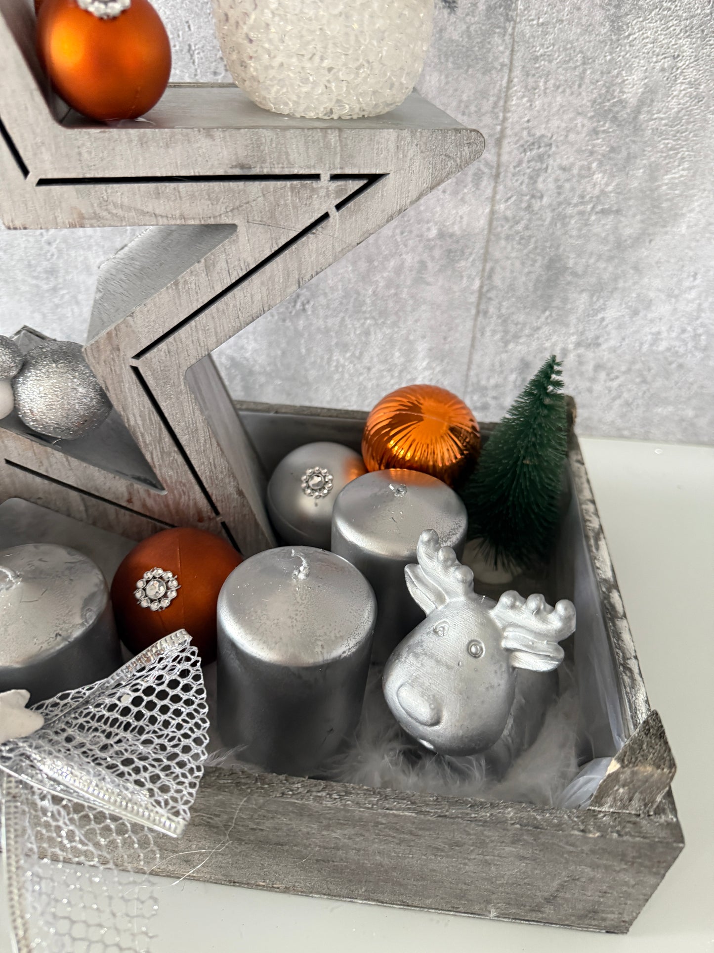 Adventskranz Leuchtstern