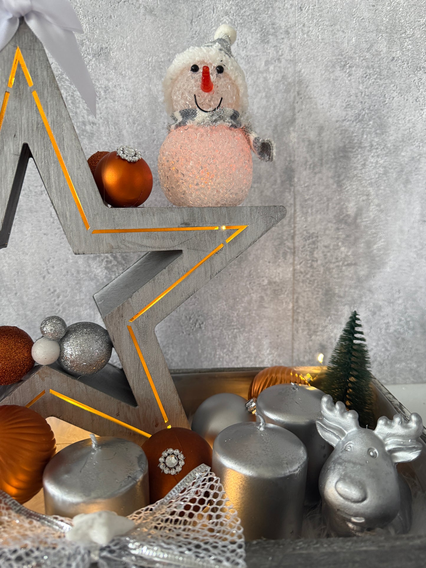 Adventskranz Leuchtstern