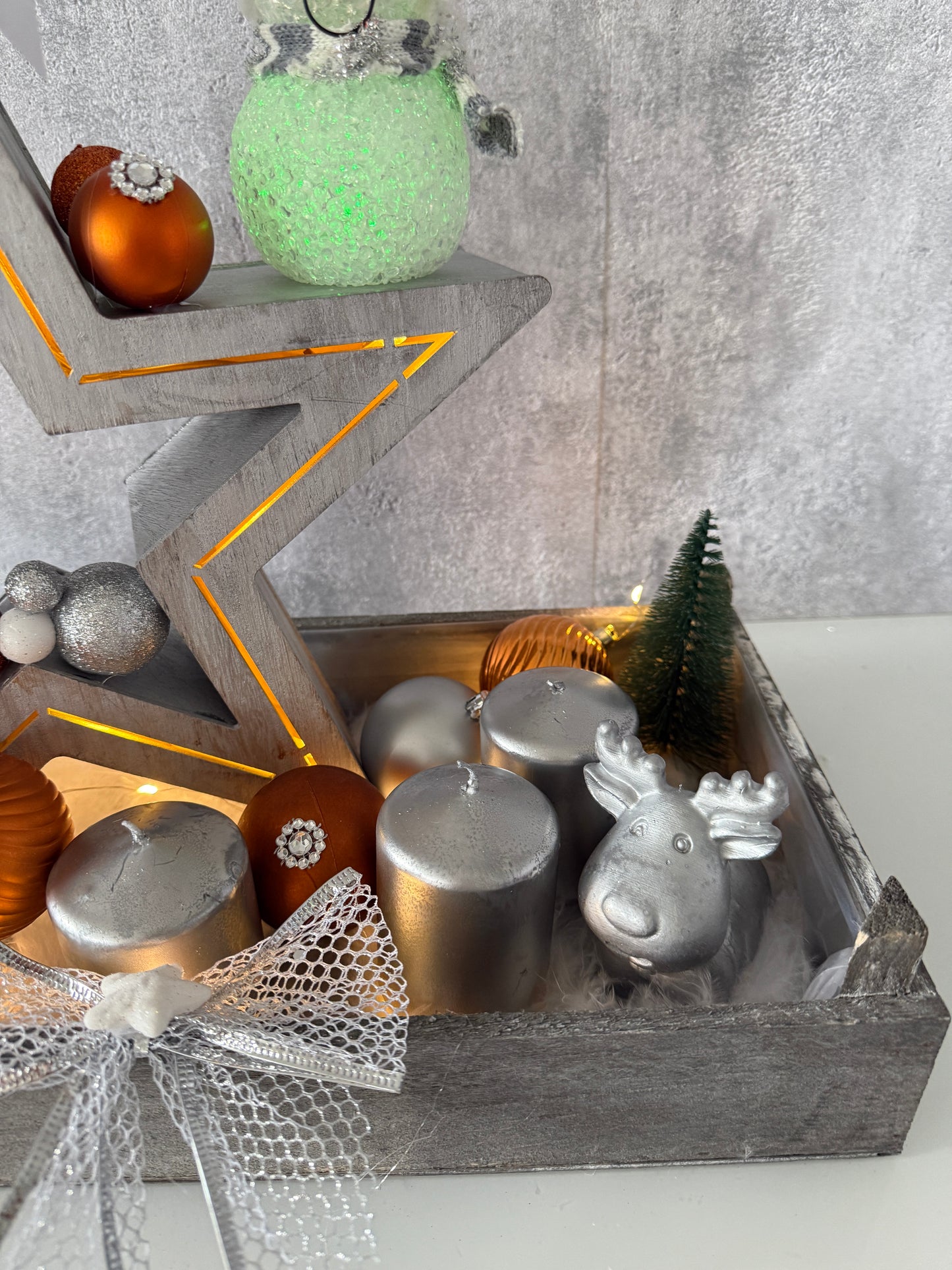 Adventskranz Leuchtstern