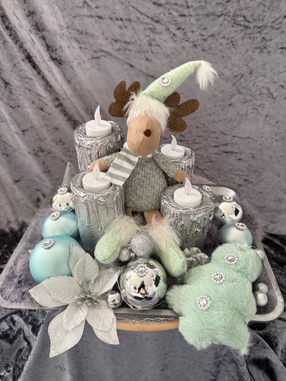 Adventskranz Elch