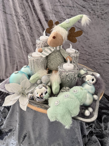 Adventskranz Elch