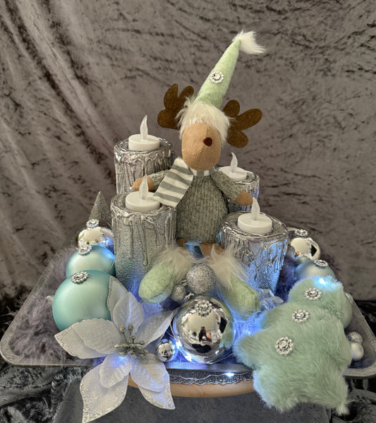Adventskranz Elch