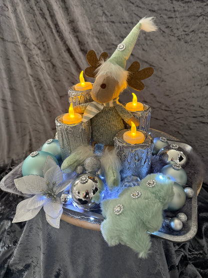 Adventskranz Elch