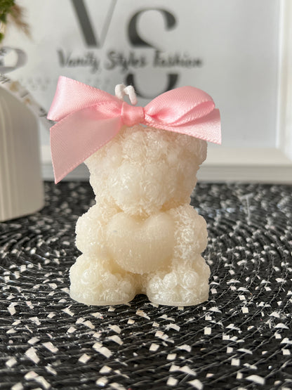 Rosenteddy Kerze klein