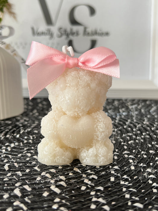 Rosenteddy Kerze klein