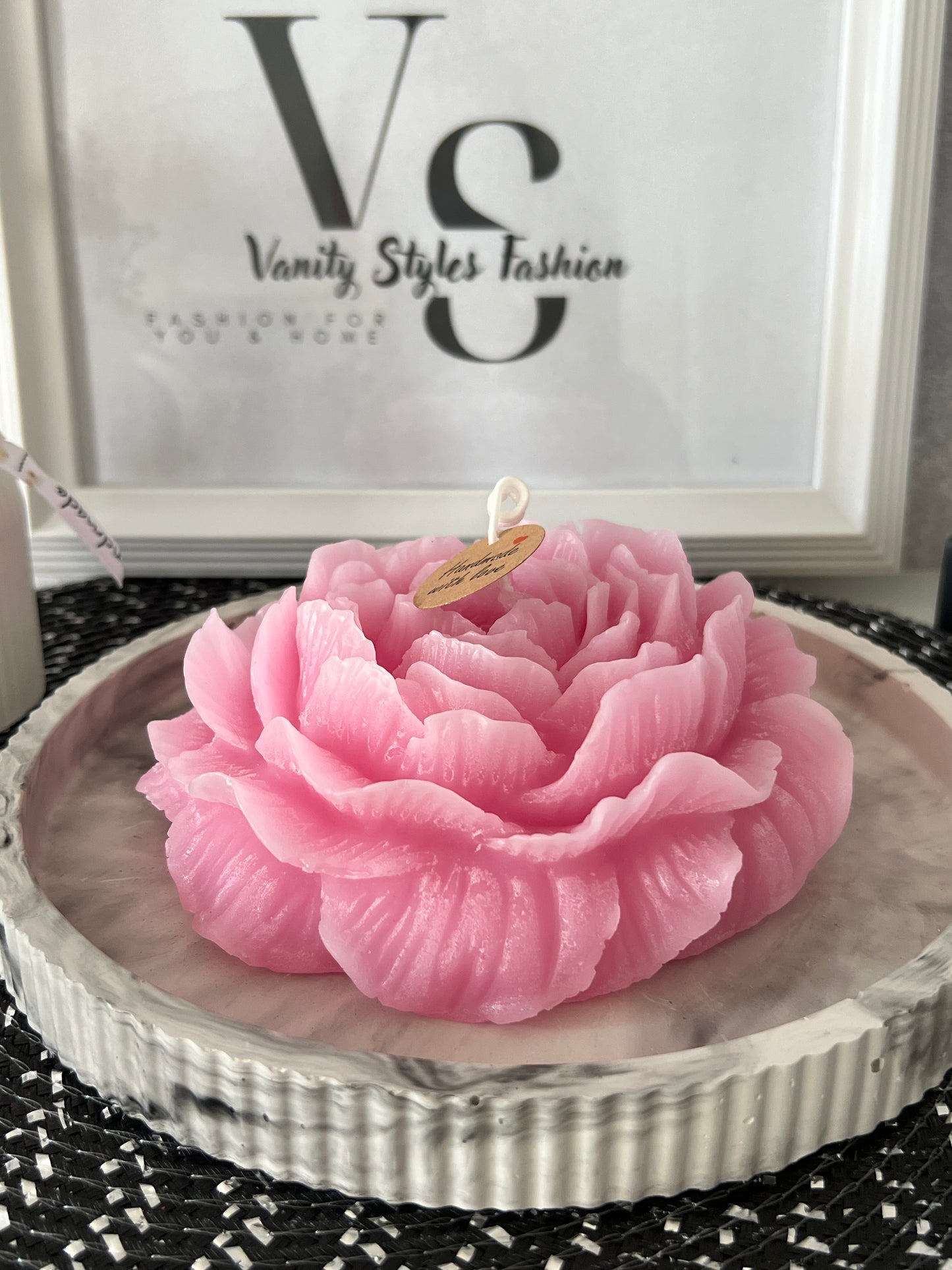 XXL Pfingstrose Kerze