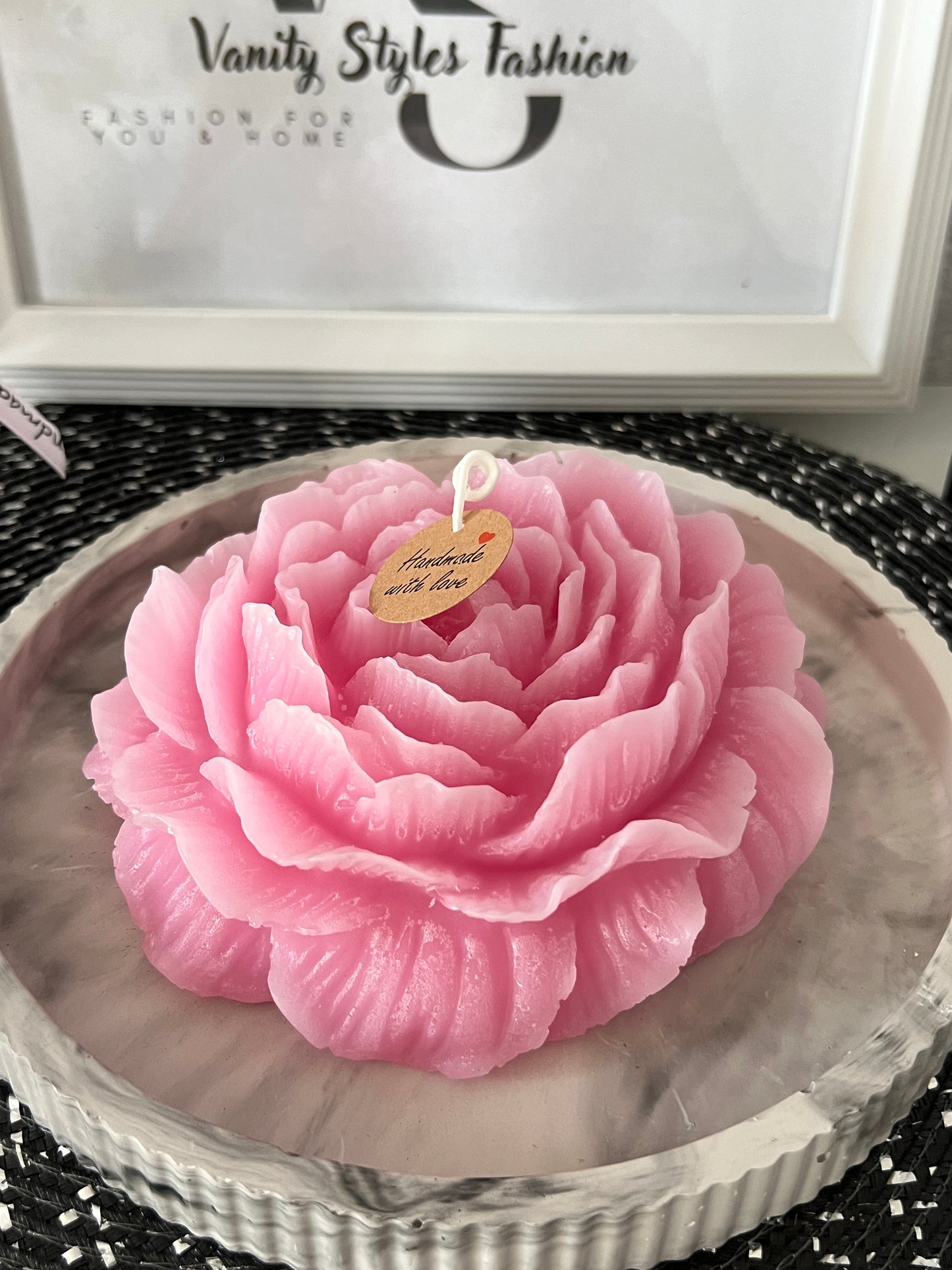 XXL Pfingstrose Kerze