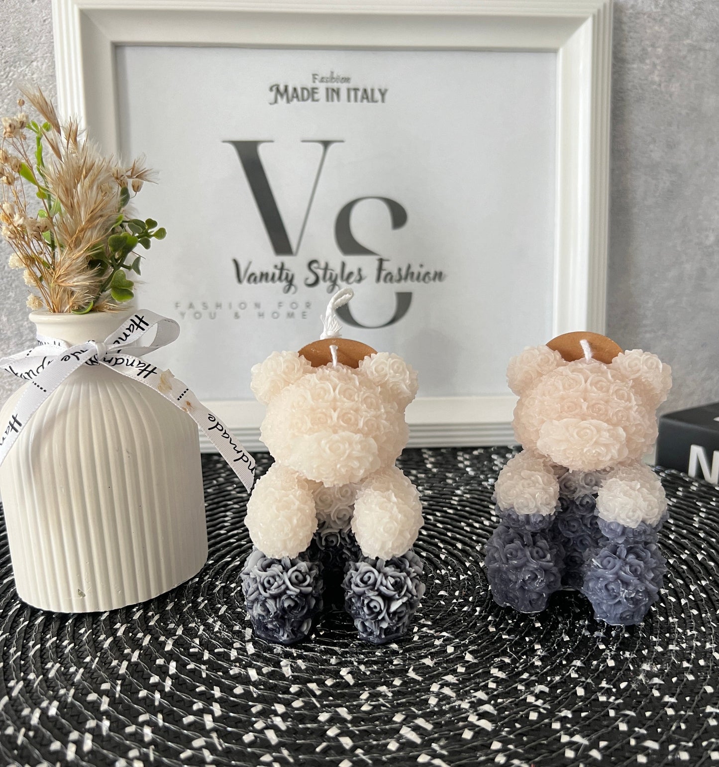 Rosenteddy Kerze