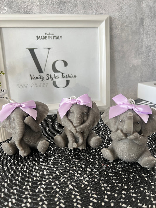 Süsse Elefanten Kerze