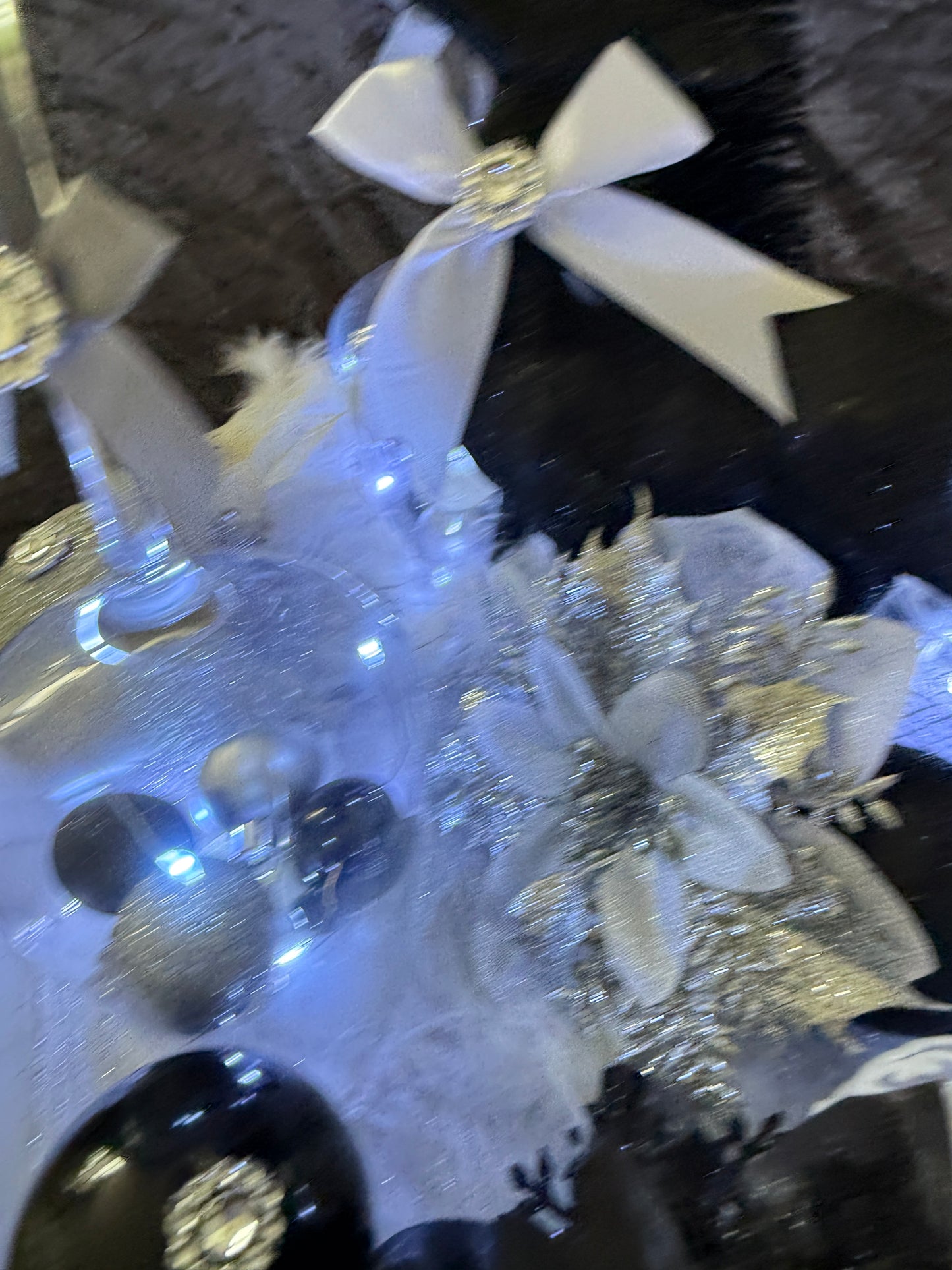 Adventskranz Gläser schwarz weiß