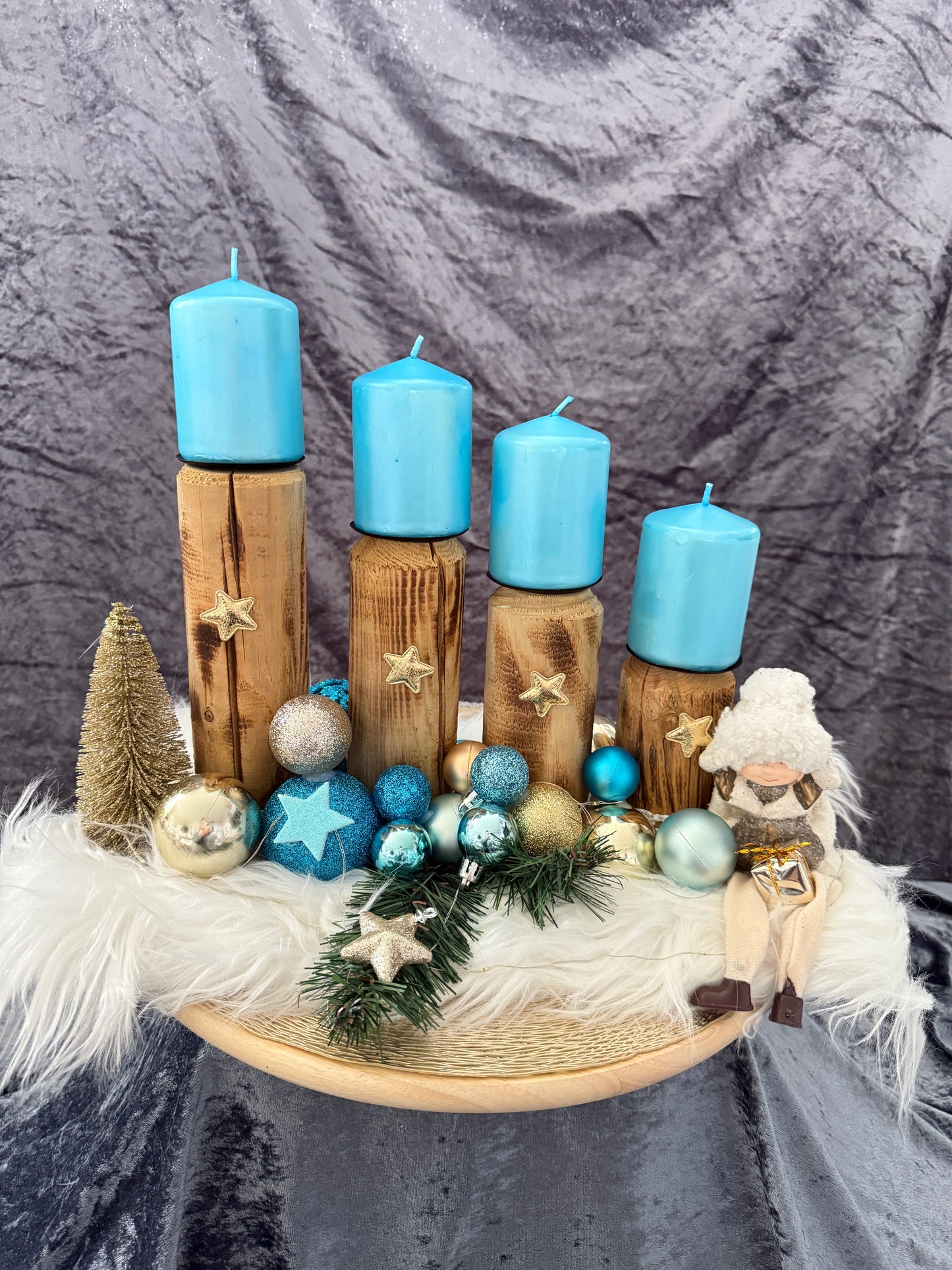 Adventskranz Holz