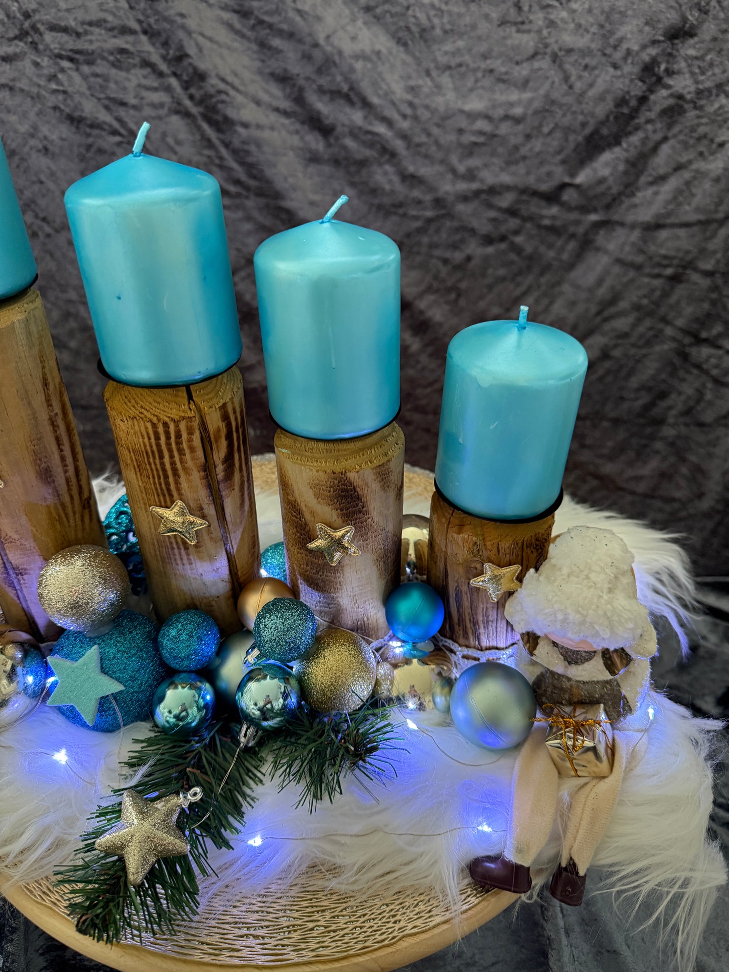 Adventskranz Holz