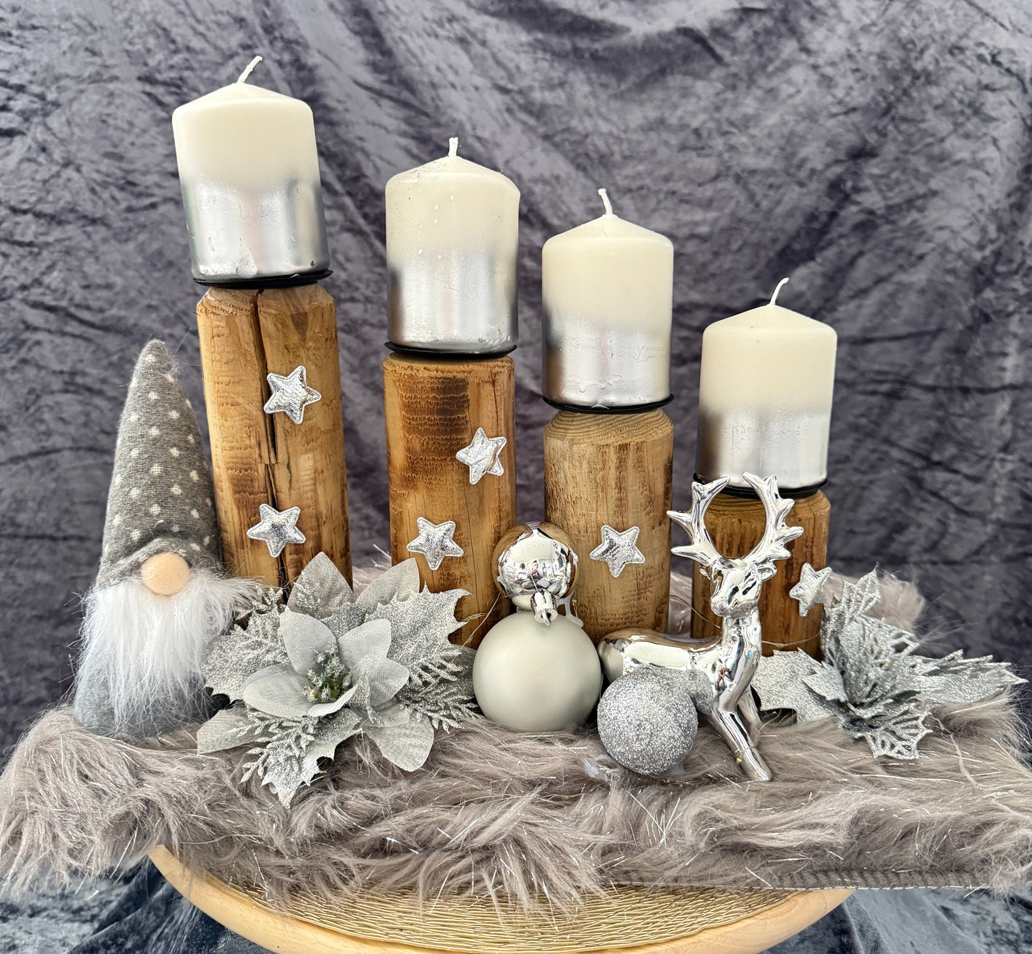 Adventskranz Holz