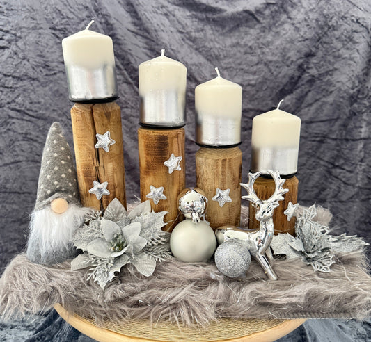 Adventskranz Holz
