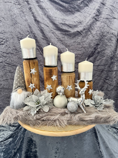 Adventskranz Holz