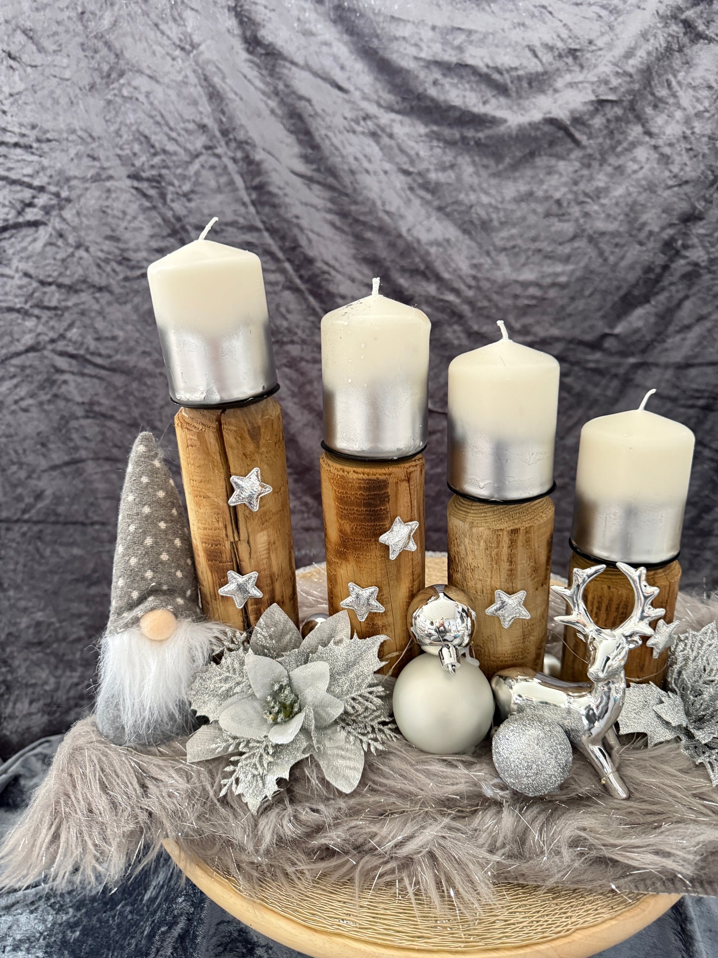 Adventskranz Holz