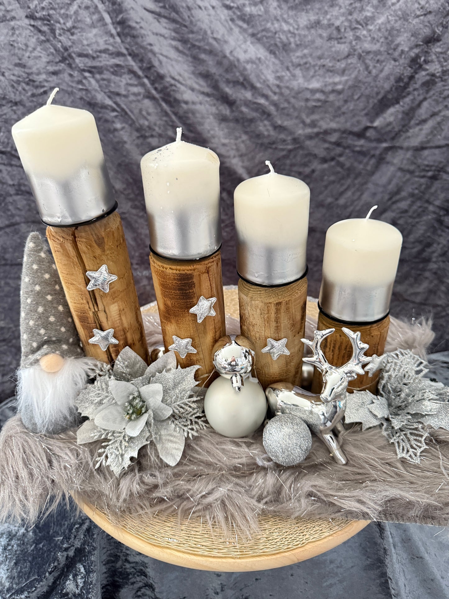 Adventskranz Holz