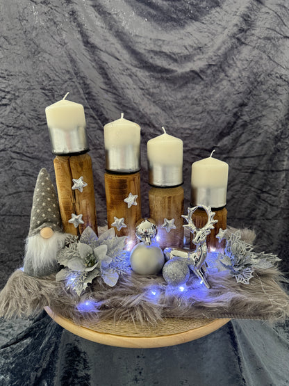 Adventskranz Holz