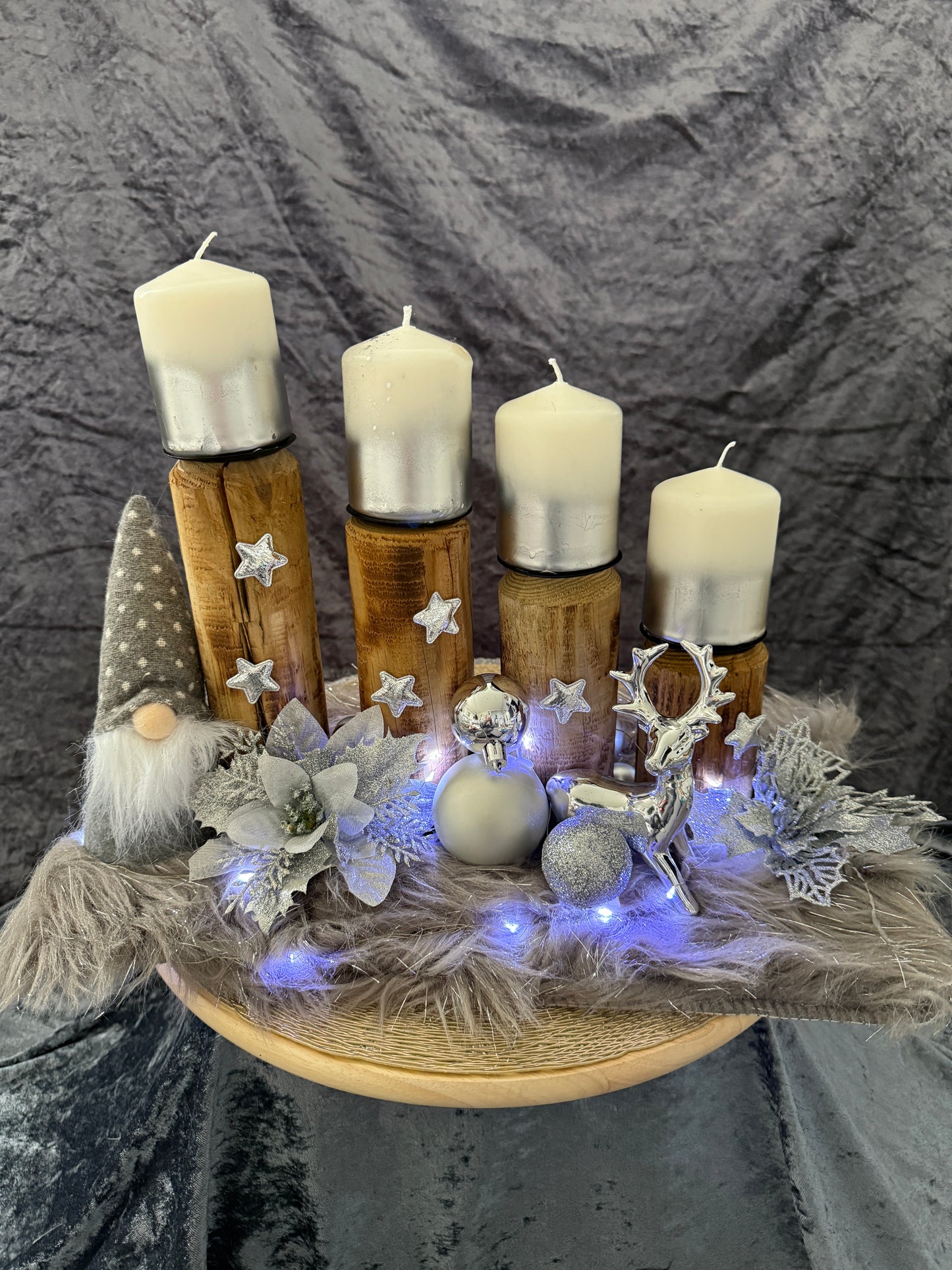 Adventskranz Holz