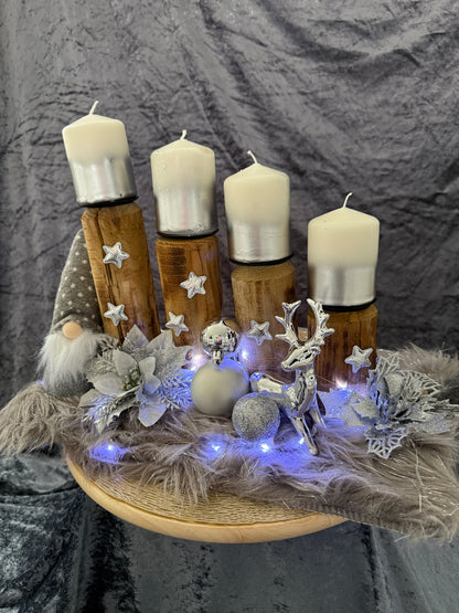 Adventskranz Holz