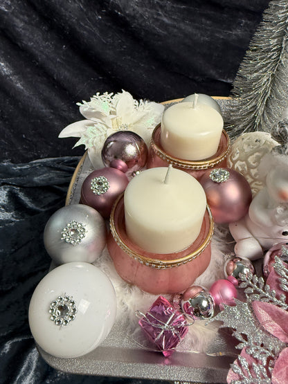 Adventskranz Schneemann