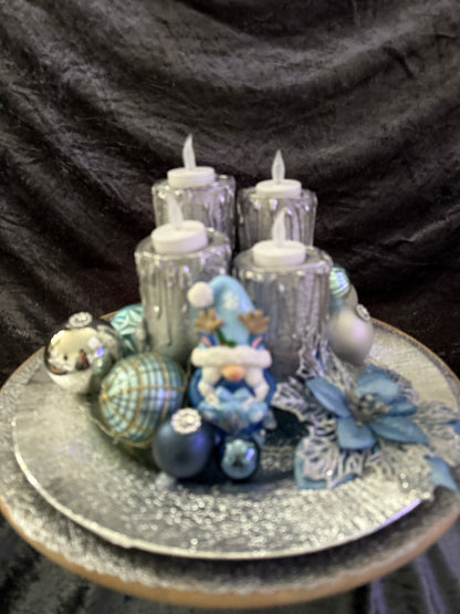 Adventskranz Wichtel rund