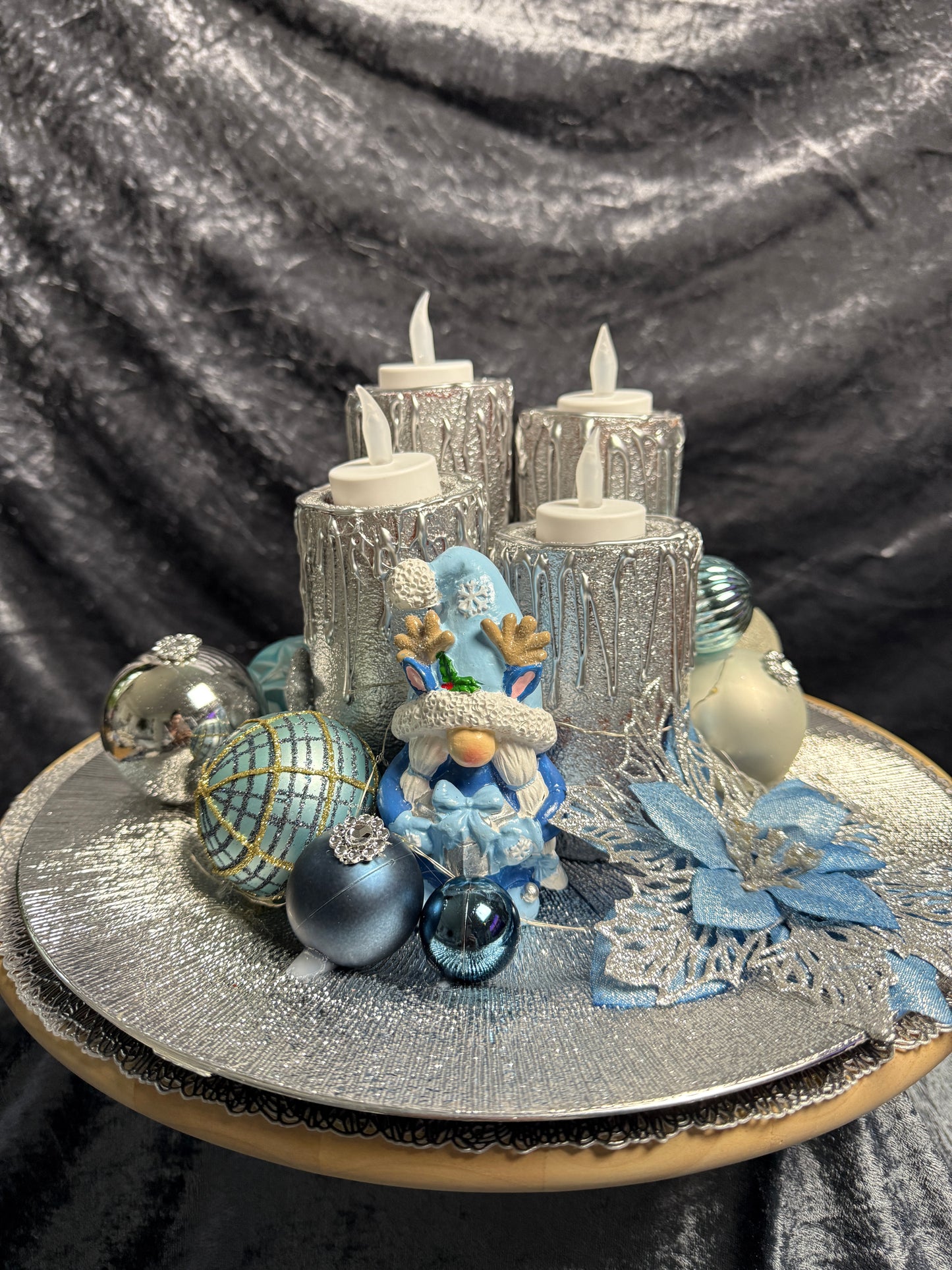 Adventskranz Wichtel rund