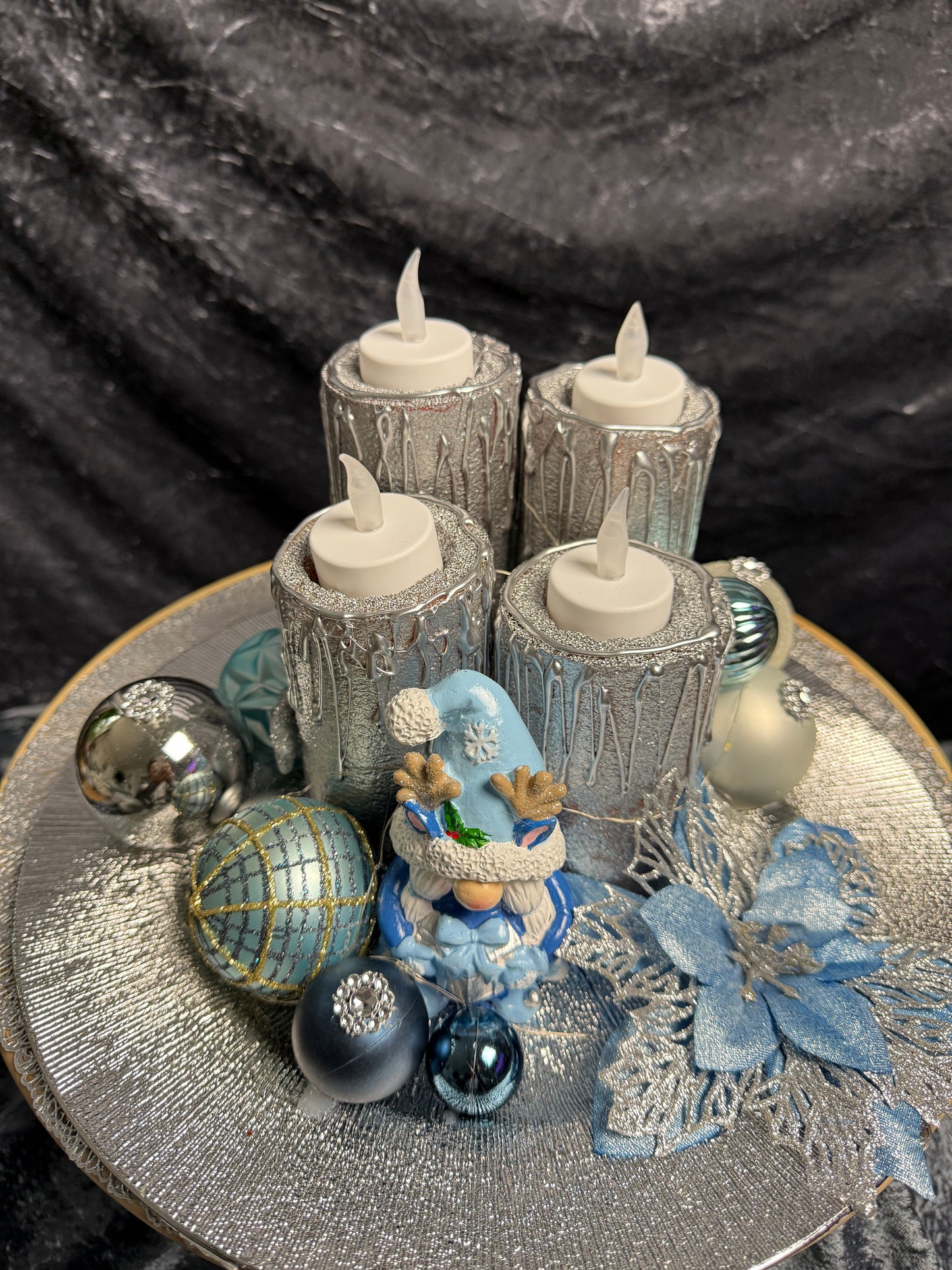 Adventskranz Wichtel rund