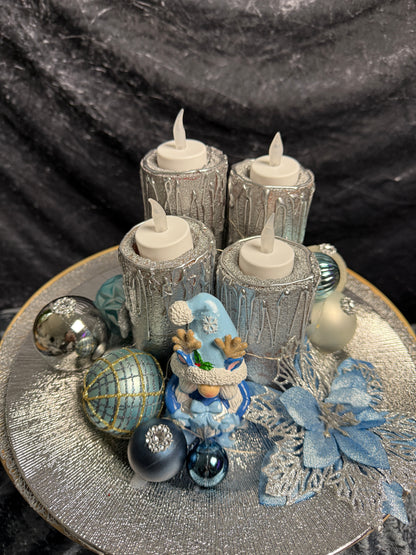 Adventskranz Wichtel rund