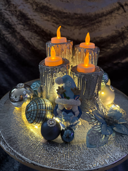 Adventskranz Wichtel rund