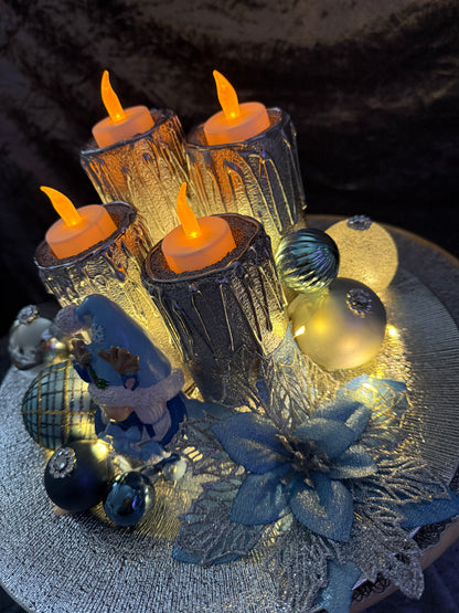 Adventskranz Wichtel rund