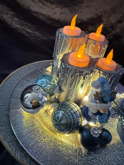 Adventskranz Wichtel rund