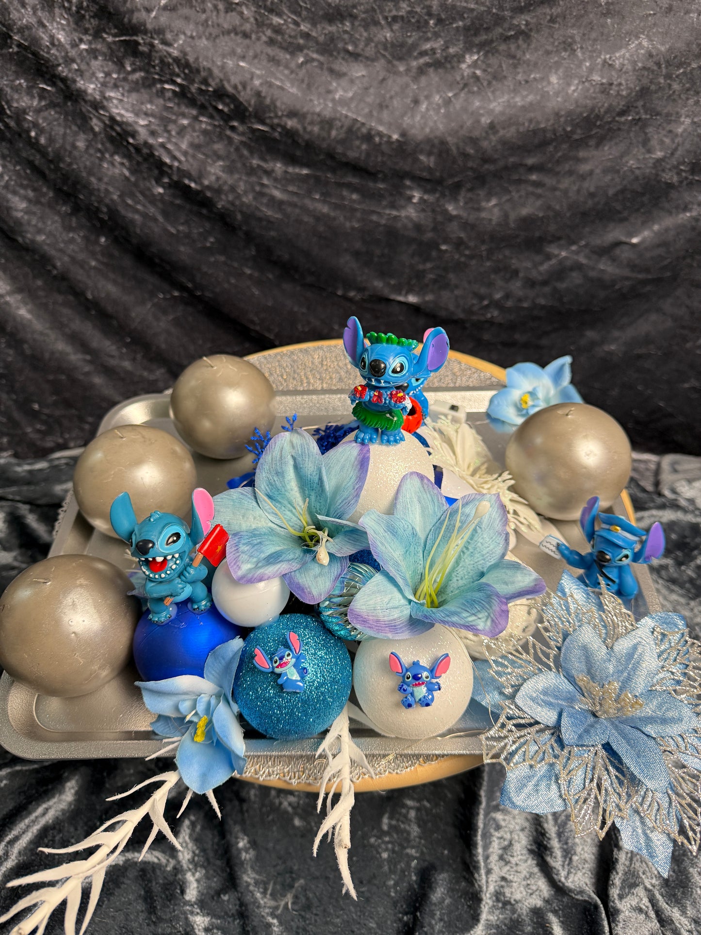 Adventskranz Blue Wonder