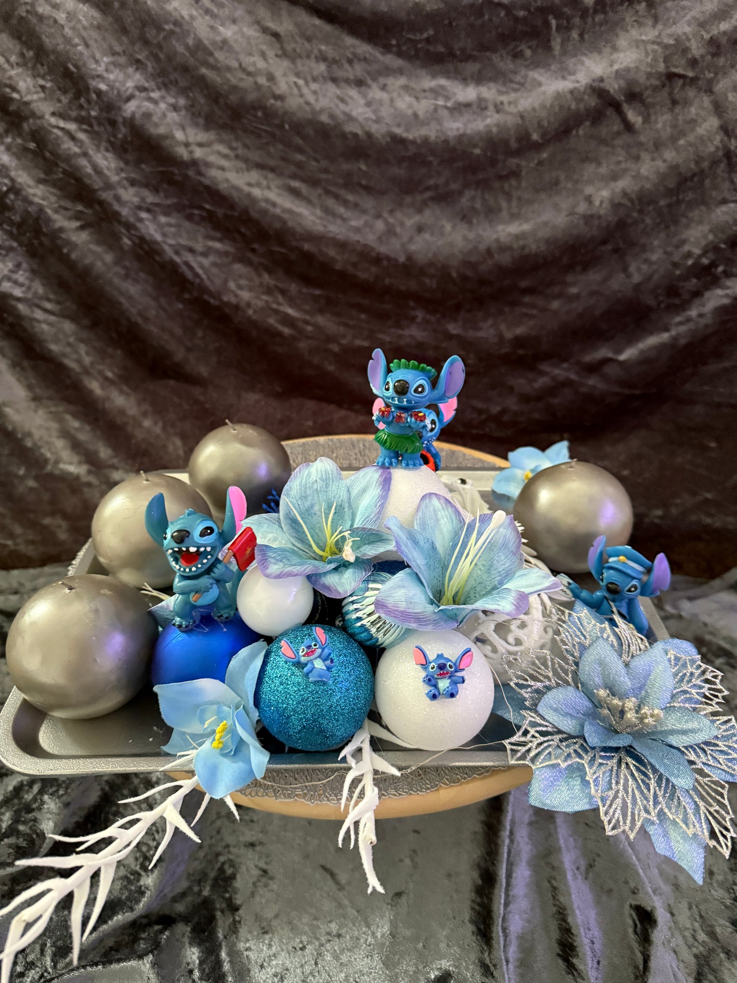 Adventskranz Blue Wonder