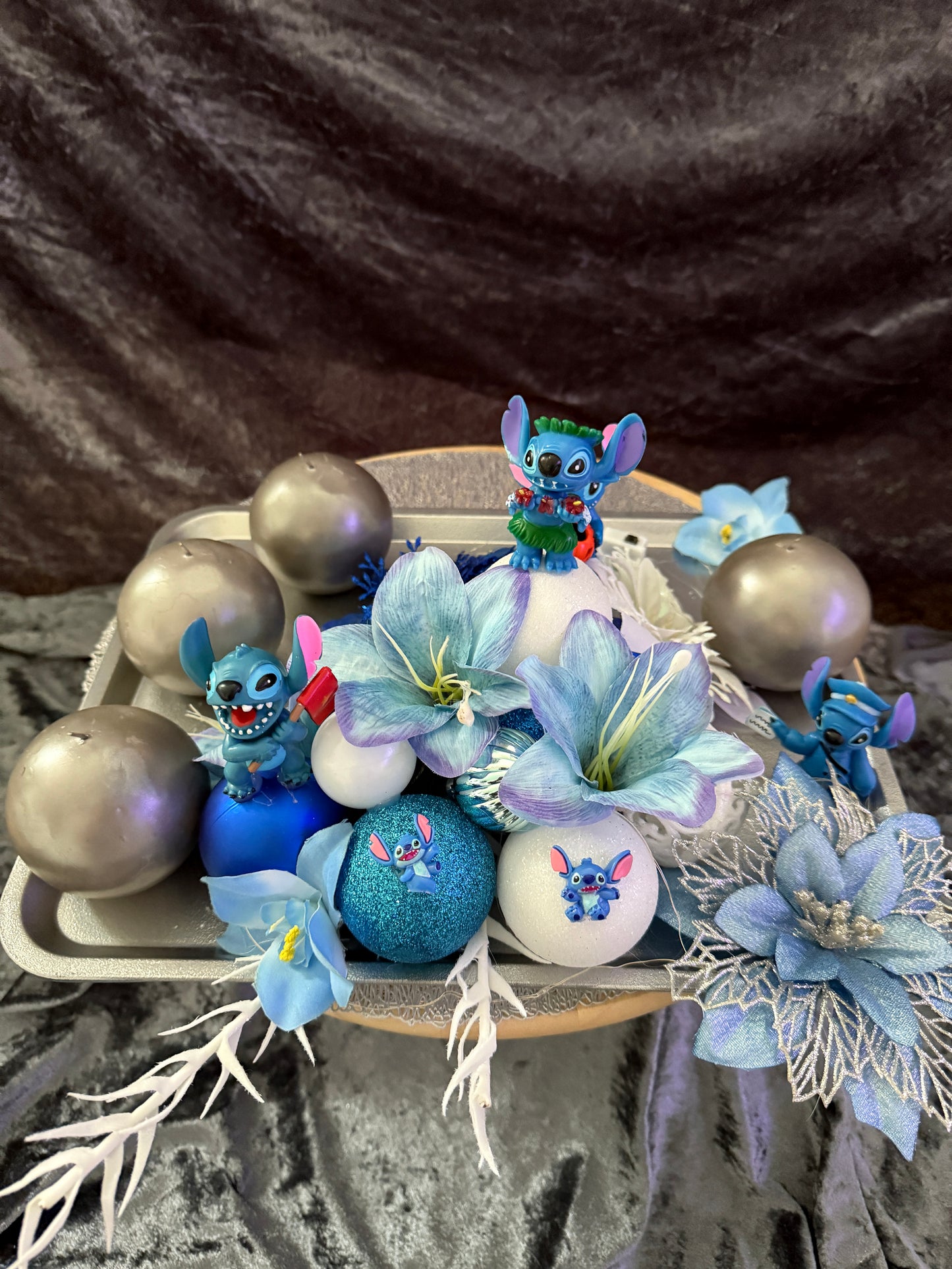 Adventskranz Blue Wonder