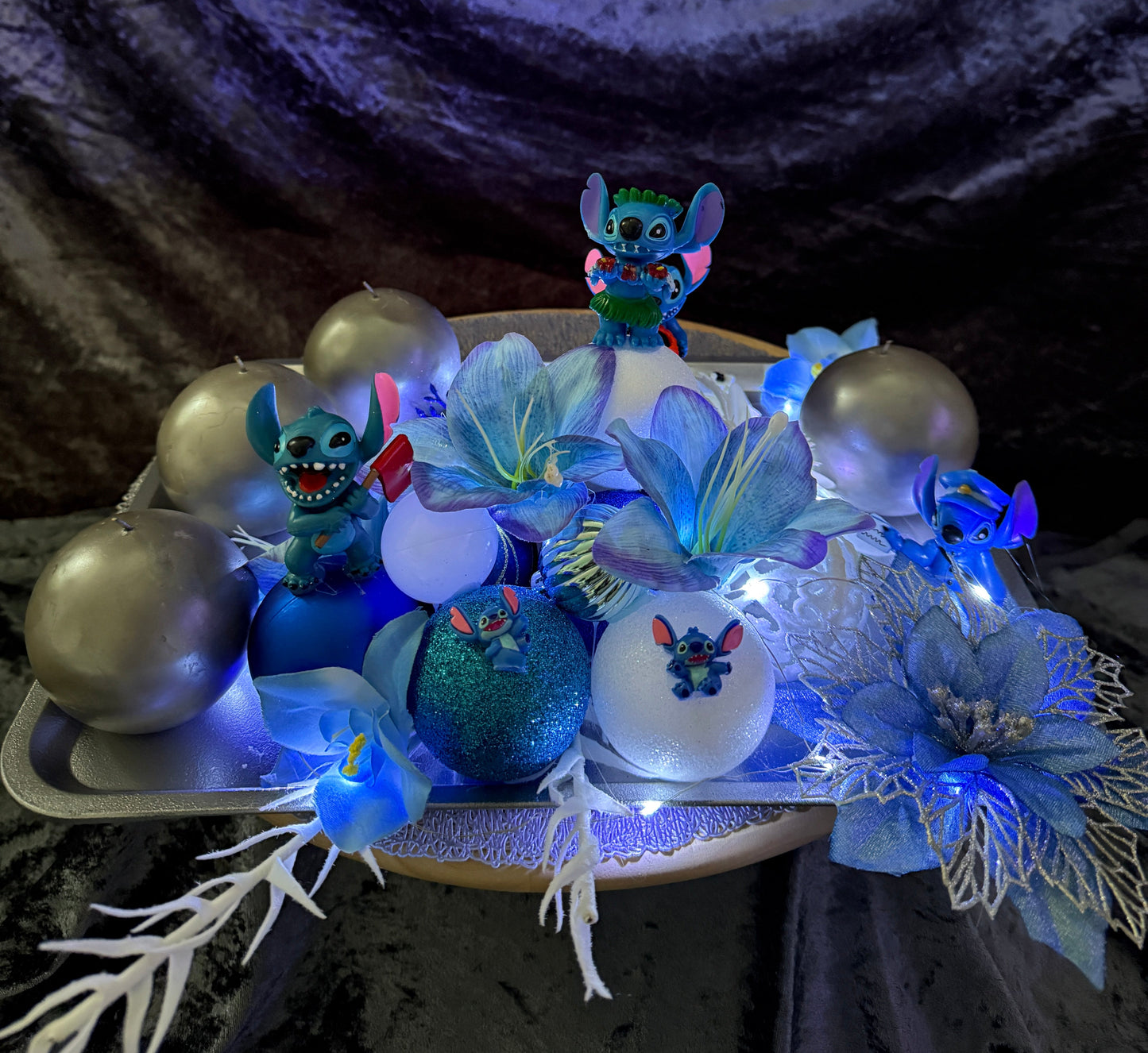 Adventskranz Blue Wonder