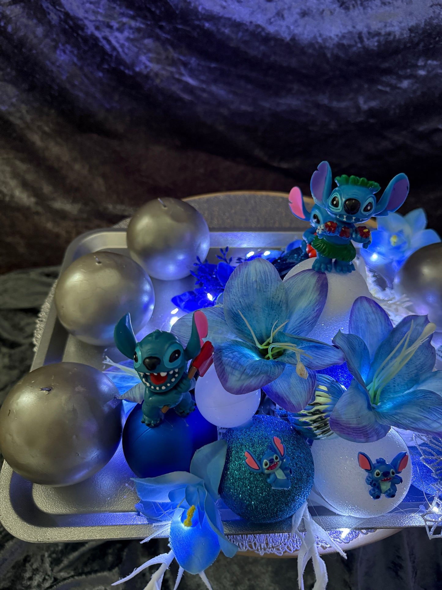 Adventskranz Blue Wonder
