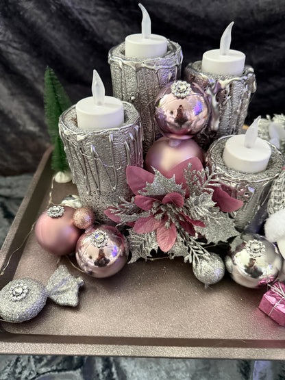 Adventskranz Schneemann