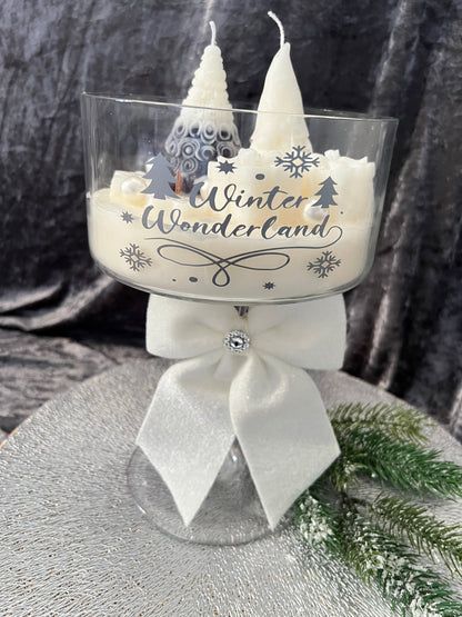 Kerzenglas groß Winterwonderland