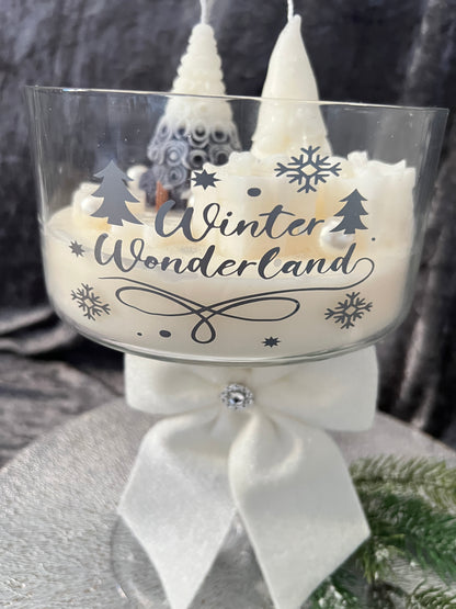 Kerzenglas groß Winterwonderland