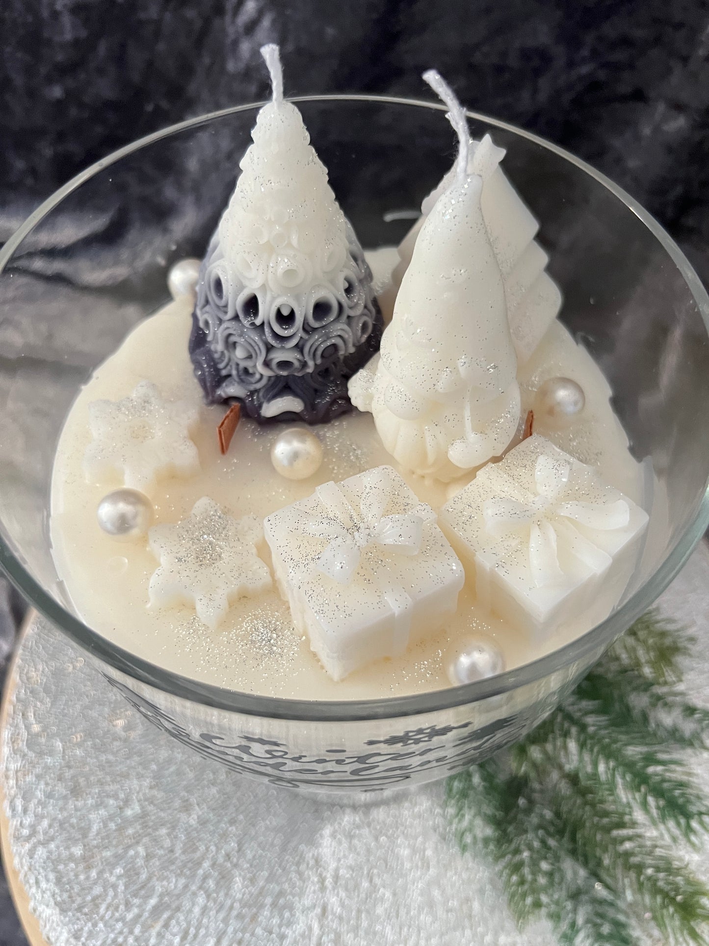 Kerzenglas groß Winterwonderland