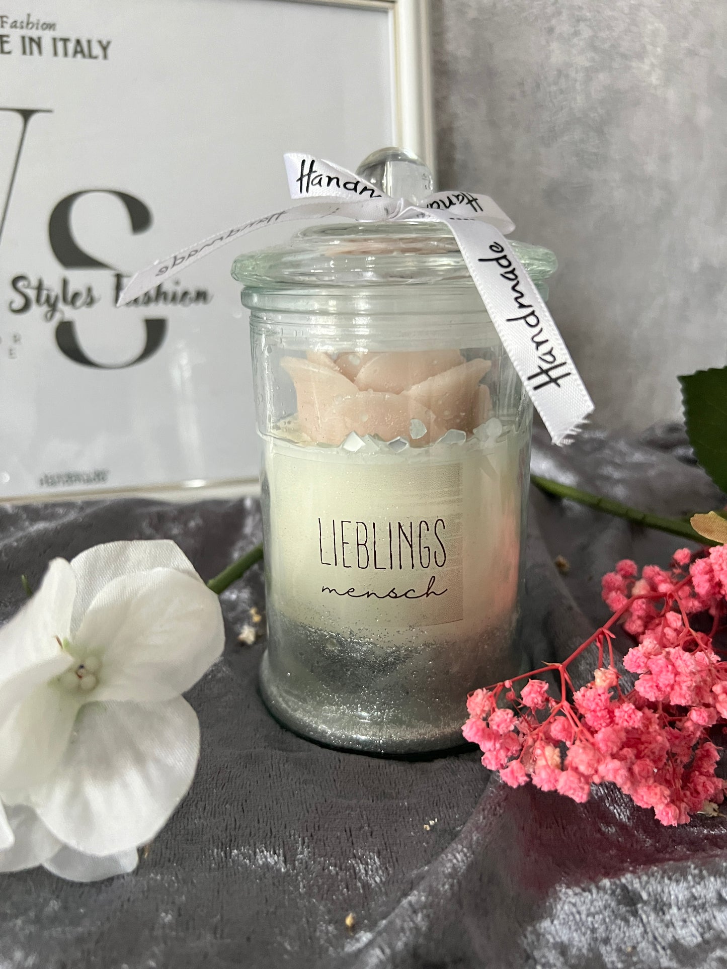 Luxury Rose Candle Lieblingsmensch