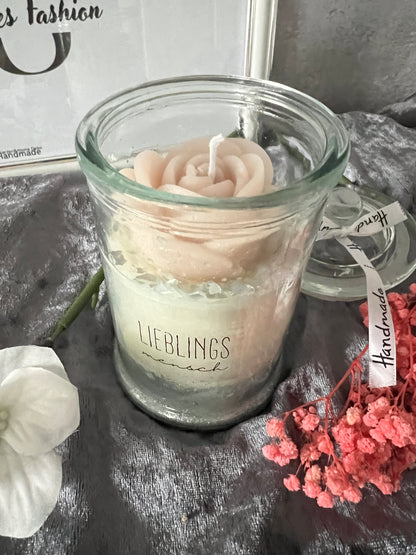 Luxury Rose Candle Lieblingsmensch